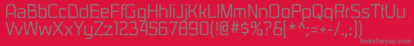 SarasorirgRegular Font – Gray Fonts on Red Background