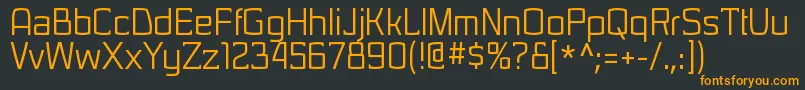 SarasorirgRegular Font – Orange Fonts on Black Background