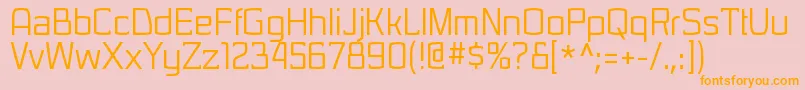 SarasorirgRegular Font – Orange Fonts on Pink Background