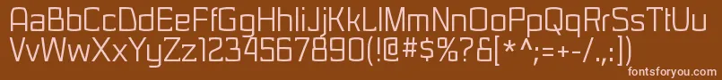 SarasorirgRegular Font – Pink Fonts on Brown Background