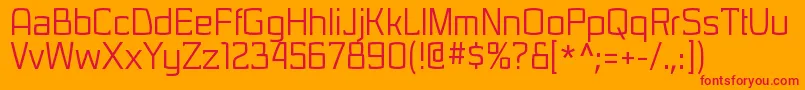 SarasorirgRegular Font – Red Fonts on Orange Background