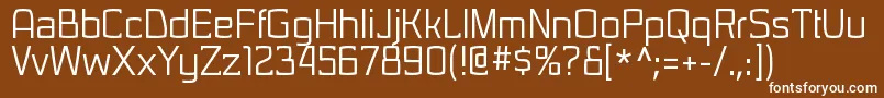 SarasorirgRegular Font – White Fonts on Brown Background