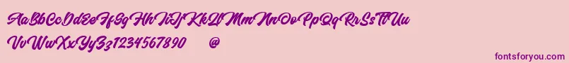 More about Anthemis Personal Use Only Font Anthemis Personal Use Only Font – Purple Fonts on Pink Background
