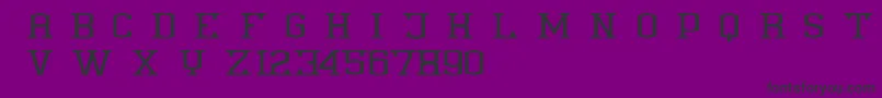 Anthony Demoversion Font – Black Fonts on Purple Background