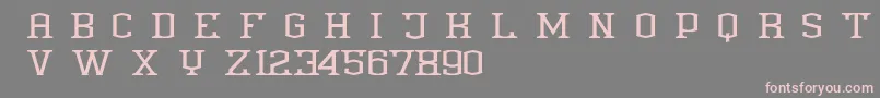 Anthony Demoversion Font – Pink Fonts on Gray Background