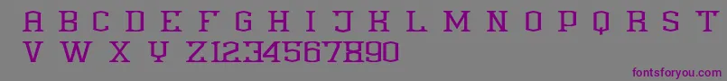 Anthony Demoversion-fontti – violetit fontit harmaalla taustalla
