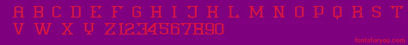 Anthony Demoversion Font – Red Fonts on Purple Background