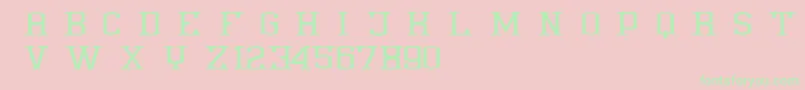 Anthony Demoversion Font – Green Fonts on Pink Background