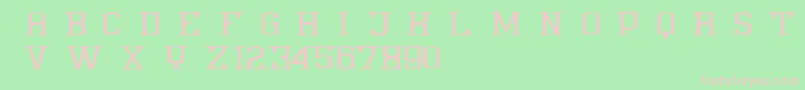 Anthony Demoversion Font – Pink Fonts on Green Background