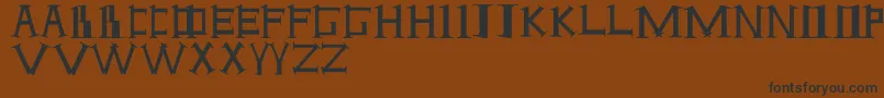 Шрифт ANTI – чёрные шрифты на коричневом фоне