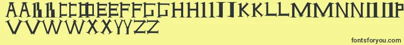 ANTI Font – Black Fonts on Yellow Background