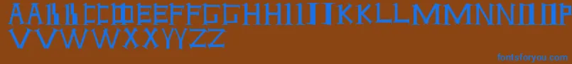 ANTI Font – Blue Fonts on Brown Background