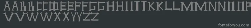 フォントANTI – 黒い背景に灰色の文字