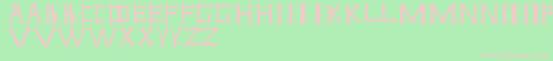 ANTI-fontti – vaaleanpunaiset fontit vihreällä taustalla