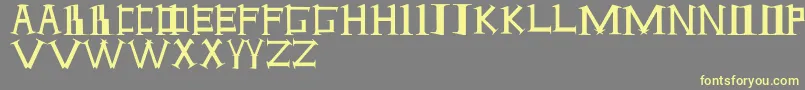 ANTI-Schriftart – Gelbe Schriften auf grauem Hintergrund