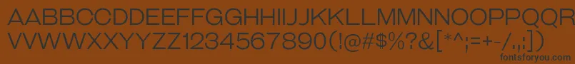 Шрифт GalderglynnTitlingLt – чёрные шрифты на коричневом фоне