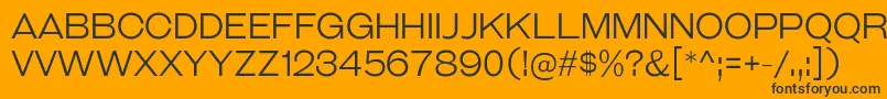 GalderglynnTitlingLt Font – Black Fonts on Orange Background
