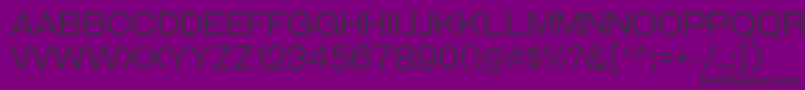 フォントGalderglynnTitlingLt – 紫の背景に黒い文字