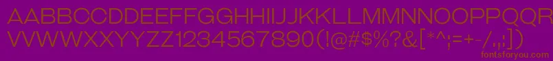 GalderglynnTitlingLt Font – Brown Fonts on Purple Background