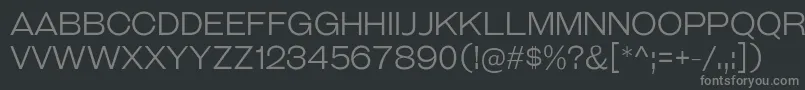 GalderglynnTitlingLt Font – Gray Fonts on Black Background