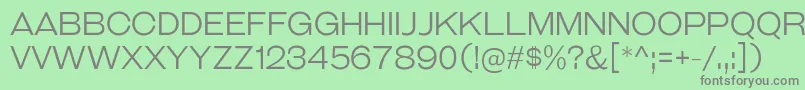 フォントGalderglynnTitlingLt – 緑の背景に灰色の文字