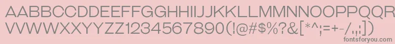 GalderglynnTitlingLt Font – Gray Fonts on Pink Background