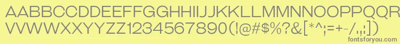 GalderglynnTitlingLt Font – Gray Fonts on Yellow Background