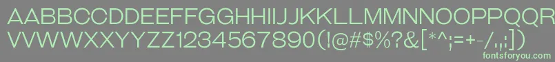 GalderglynnTitlingLt Font – Green Fonts on Gray Background