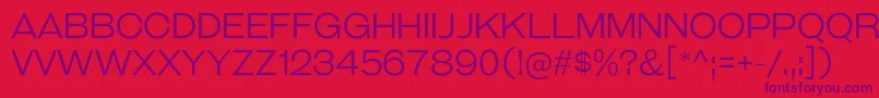 GalderglynnTitlingLt Font – Purple Fonts on Red Background