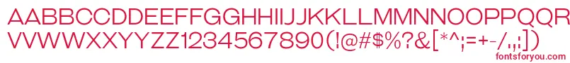 GalderglynnTitlingLt Font – Red Fonts on White Background