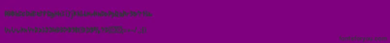 Anticipatio-fontti – mustat fontit violetilla taustalla