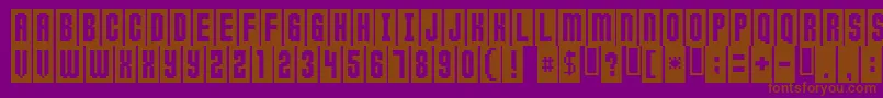 ANTICLIMAX Font – Brown Fonts on Purple Background