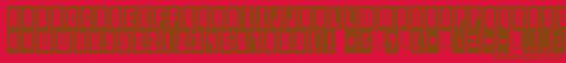 ANTICLIMAX Font – Brown Fonts on Red Background