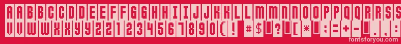 ANTICLIMAX Font – Pink Fonts on Red Background