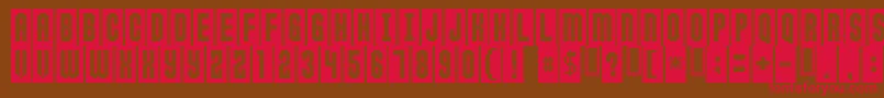 ANTICLIMAX Font – Red Fonts on Brown Background