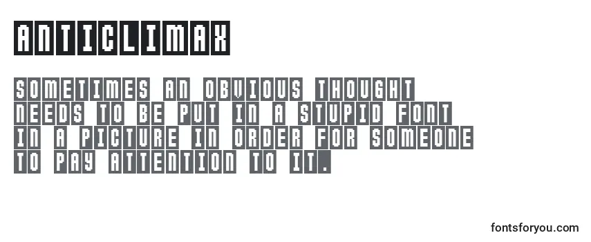 ANTICLIMAX (119751) Font