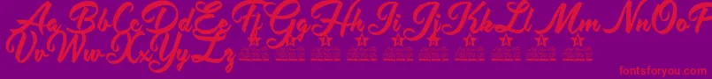 Antidote Personal Use Font – Red Fonts on Purple Background