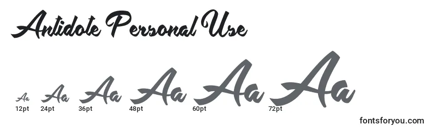 Antidote Personal Use Font Sizes