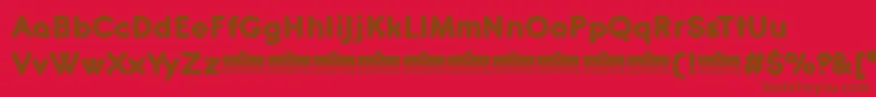 Antipasto Pro ExtraBold trial Font – Brown Fonts on Red Background