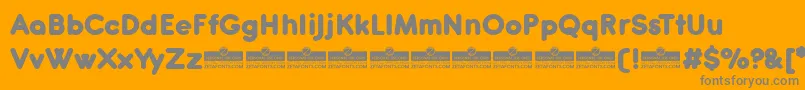 Antipasto Pro ExtraBold trial Font – Gray Fonts on Orange Background