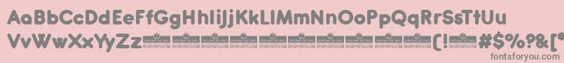 Antipasto Pro ExtraBold trial Font – Gray Fonts on Pink Background