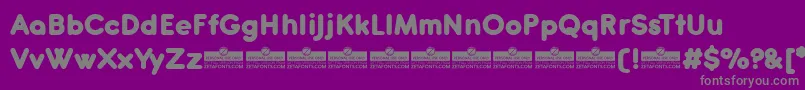 Antipasto Pro ExtraBold trial Font – Gray Fonts on Purple Background
