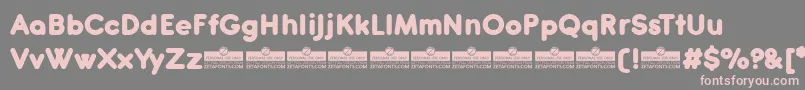 Antipasto Pro ExtraBold trial Font – Pink Fonts on Gray Background
