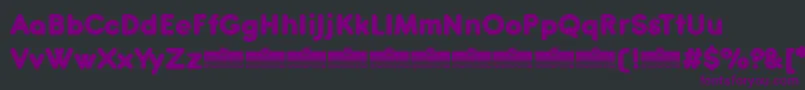 Antipasto Pro ExtraBold trial Font – Purple Fonts on Black Background
