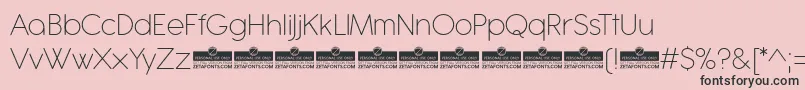 Antipasto Pro ExtraLight trial Font – Black Fonts on Pink Background