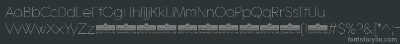 Antipasto Pro ExtraLight trial Font – Gray Fonts on Black Background