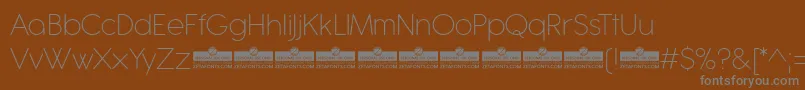 Antipasto Pro ExtraLight trial Font – Gray Fonts on Brown Background