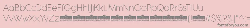 Antipasto Pro ExtraLight trial Font – Gray Fonts on Pink Background