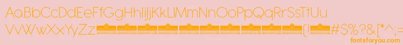 Antipasto Pro ExtraLight trial Font – Orange Fonts on Pink Background