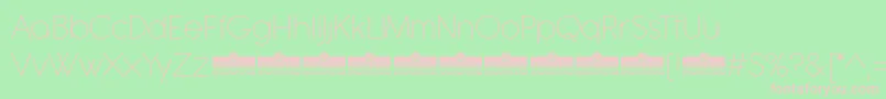 Antipasto Pro ExtraLight trial Font – Pink Fonts on Green Background